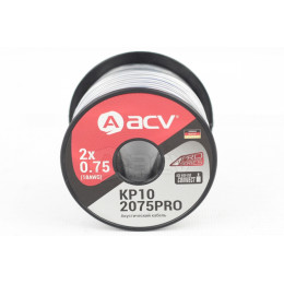 ACV KP10-2075PRO. Акустический кабель 18AWG/10м (2x0.75) чистая бескислородная луженая медь 99.99% 