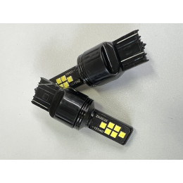 Светодиод T20 7443 3030 12smd 12*50 12-24v ОБМАНКА (2шт) (SD_805)