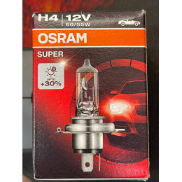 Osram Super H4 60\55w 12V +30% (1шт) 64193SUP Картон 10шт упаковка Лампа галоген 