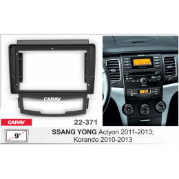 Carav 22-371: 9" SSANG YONG Actyon 2011-2013; Korando 2010-2013