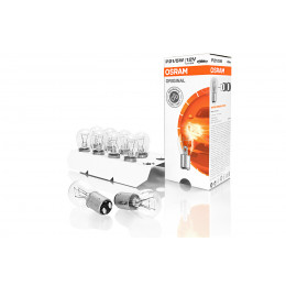 Лампа галоген Osram Original P21\5W Двухконтактная 12V BAY 15d  10 7528 (Поштучно)