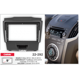 Carav 22-292: 9" SUZU D-Max 2012+; MU-X 2013+ /CHEVROLET TrailBlazer, S-10 2012-2016 / HOLDEN Colora